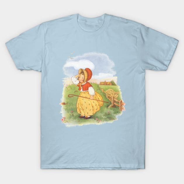 Vintage Little Bo Peep Nursery Rhyme T-Shirt by MasterpieceCafe